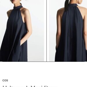 COS Women's Elegant Navy Dress